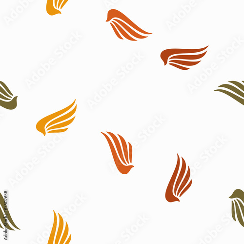 seamless background  wing  feather  angel