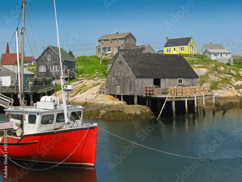 peggy's cove harbour scene