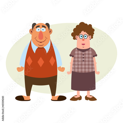 cartoon grandparents