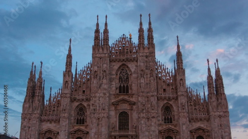 Wallpaper Mural Cathedral Duomo di Milano in twilight, timelapse Torontodigital.ca