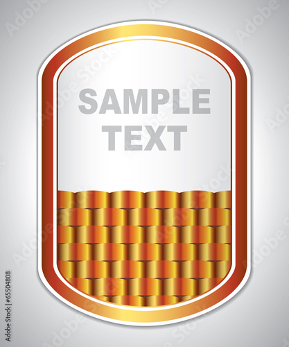 Abstract gold universal label