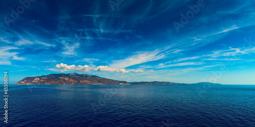 Elba island Tuscan Archipelago from the ship © UMB-O