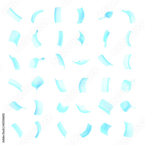 Wallpaper Mural Confetti glossy flakes isolated Torontodigital.ca