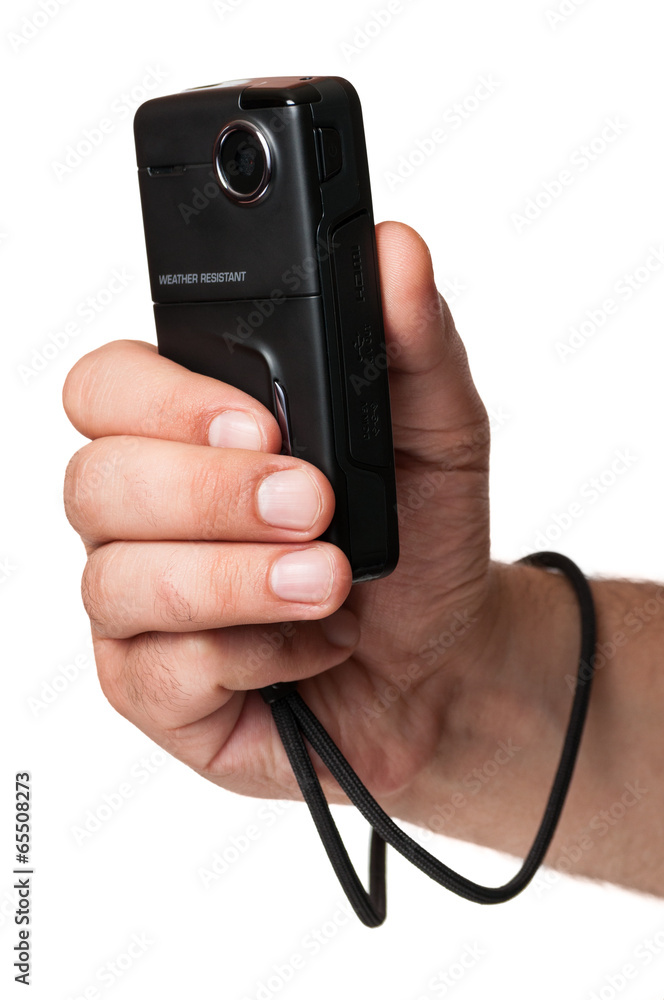 Filming with a mini video camera which is also water resistant. Filming with a mini video camera which is also water resistant.