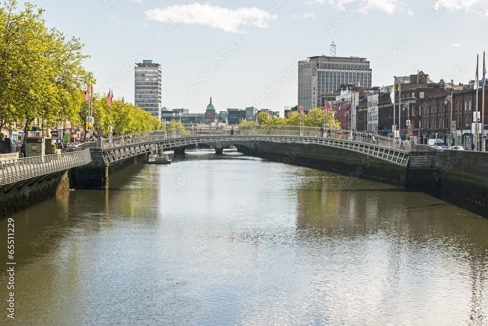 Ha'penny bridge in Dublin, Irland