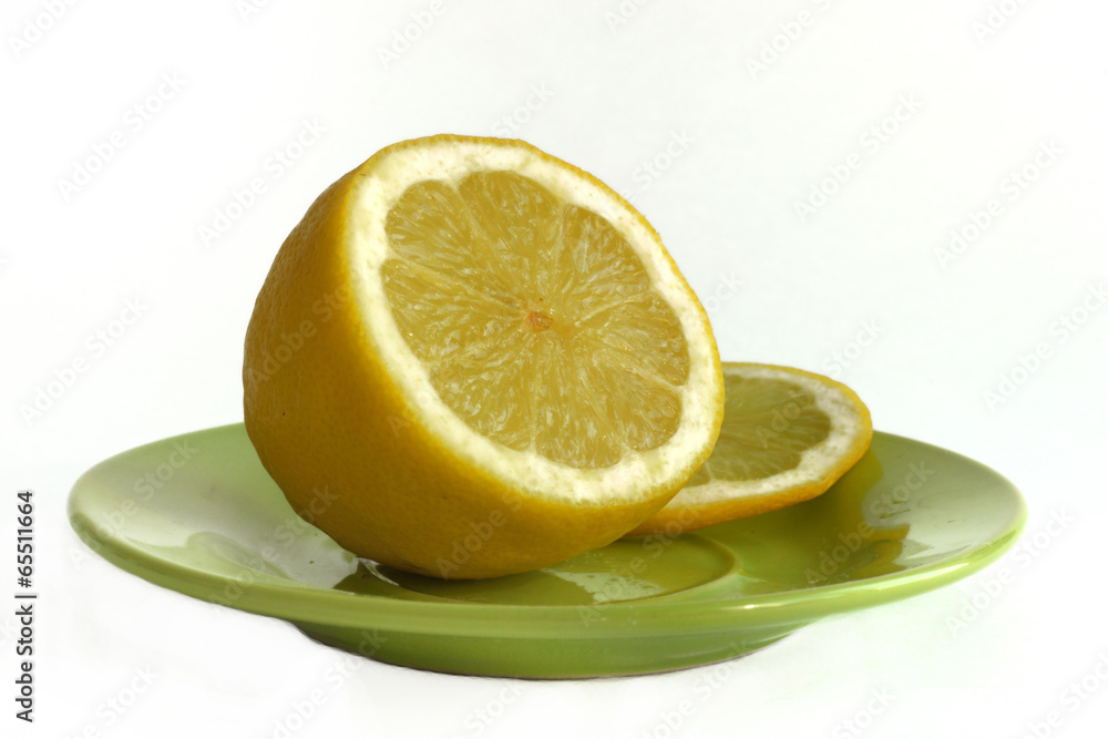 lemon is on the plate lemon is on the plate