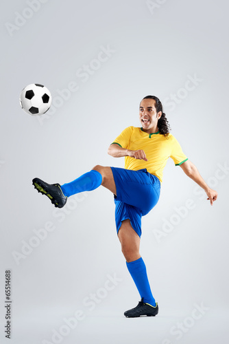 soccer player strike