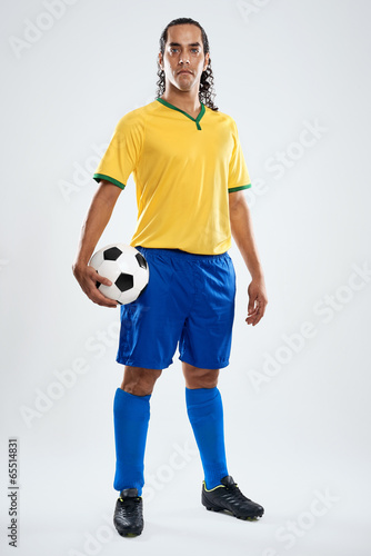 Fototapeta Naklejka Na Ścianę i Meble -  brazil football player