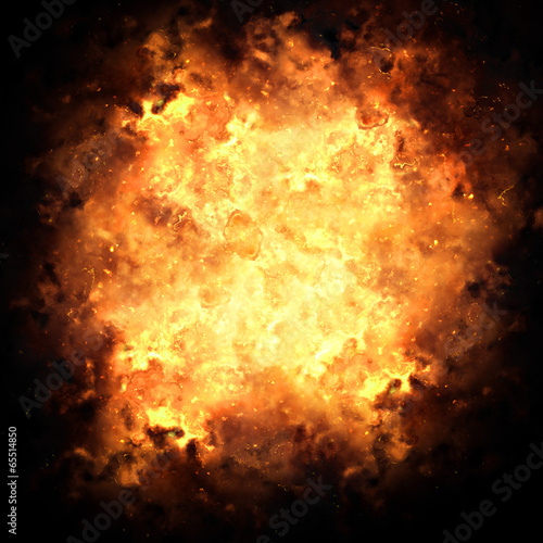 Valokuva Fiery Exploding Burst Background