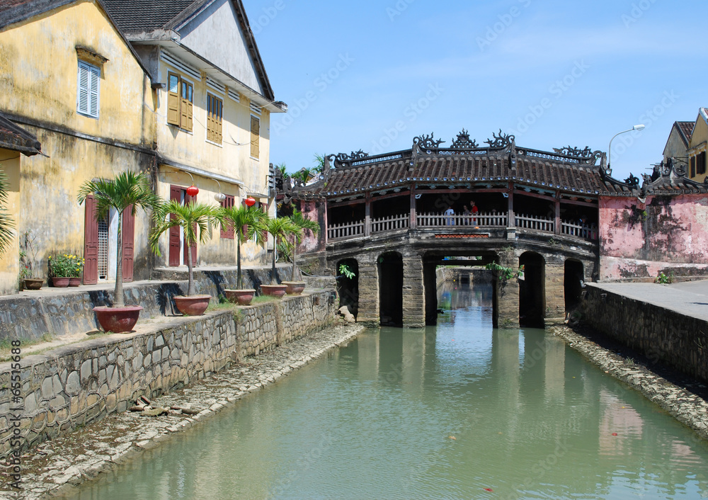 Naklejka premium Hoi An Japan Brücke