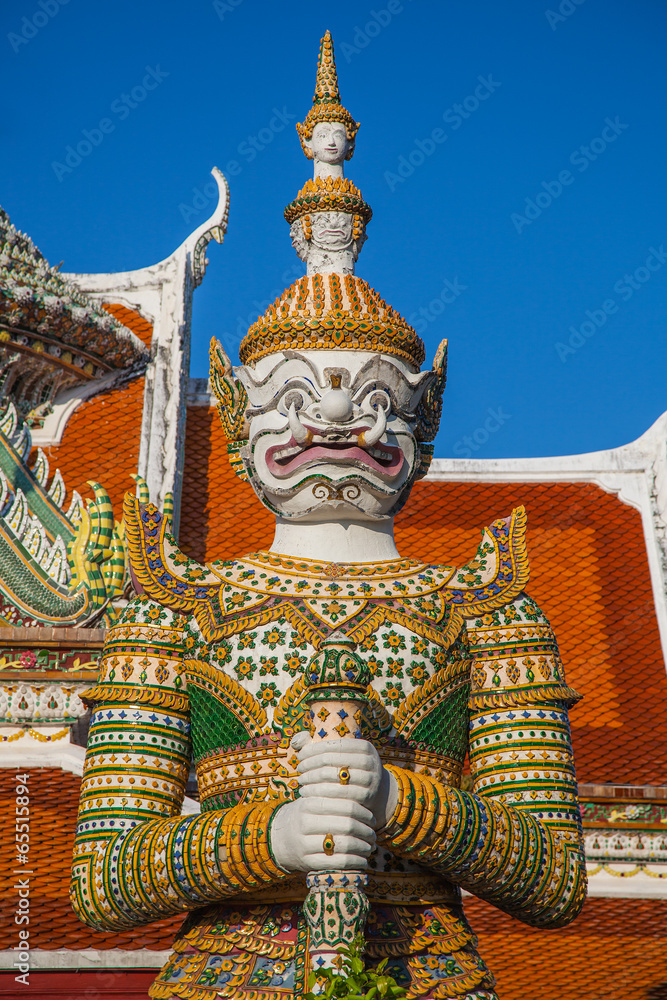 YAK or Giant architectural protector of WAT ARUN TEMPLE YAK or Giant architectural protector of WAT ARUN TEMPLE