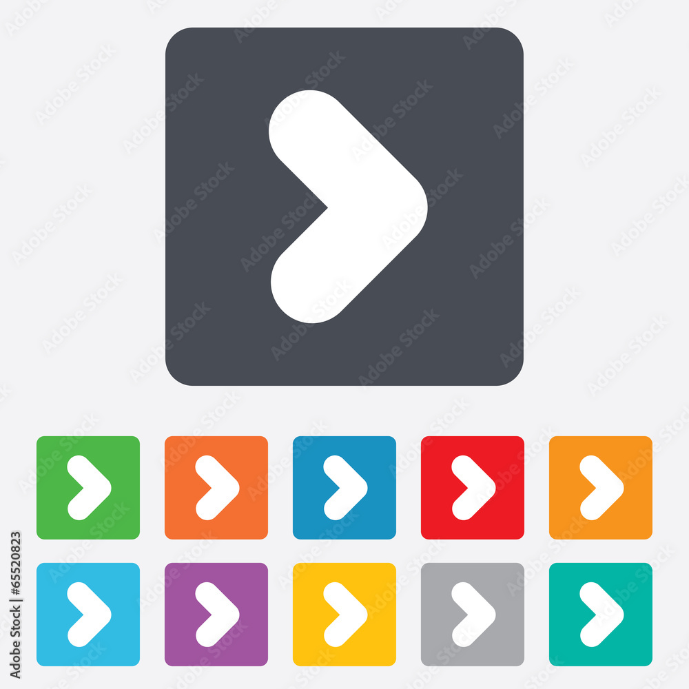 Arrow sign icon. Next button. Navigation symbol Arrow sign icon. Next button. Navigation symbol