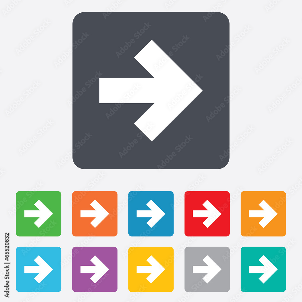 Arrow sign icon. Next button. Navigation symbol Arrow sign icon. Next button. Navigation symbol