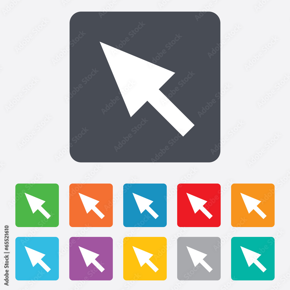Mouse cursor sign icon. Pointer symbol. Mouse cursor sign icon. Pointer symbol.
