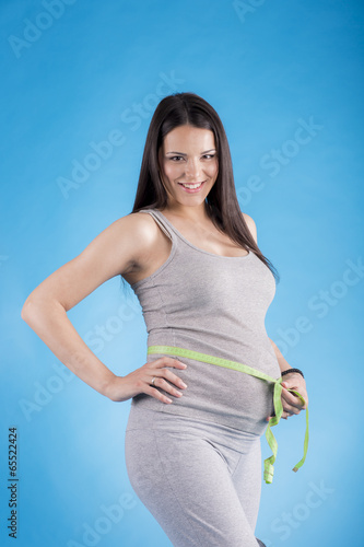 Young pregnant woman