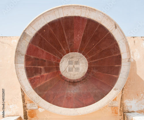 sun dial in the jantar mantar open air observatory in india