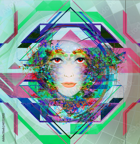 яркий абстрактный  весенний...