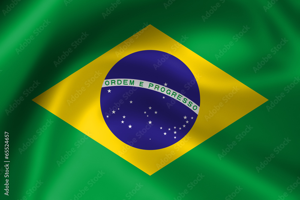 Fototapeta premium Flag Brazil