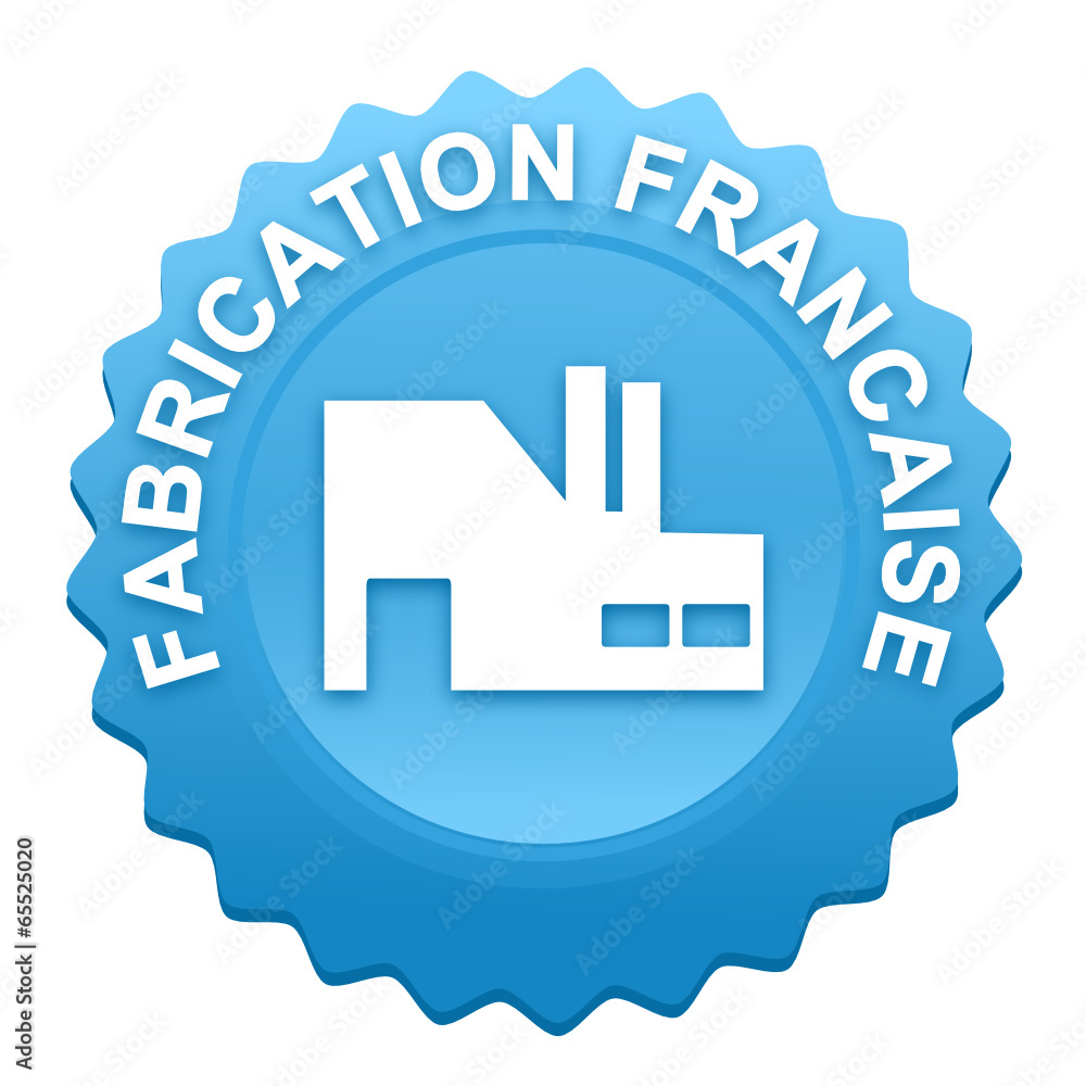 fabrication française sur bouton web denté bleu fabrication française sur bouton web denté bleu