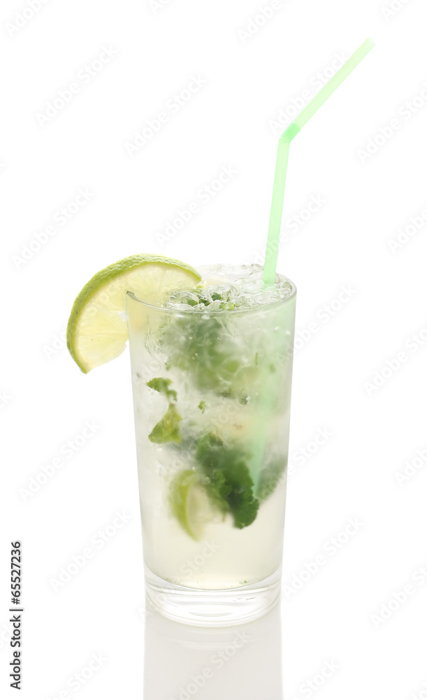 Fresh mojito in the sweaty glass Fresh mojito in the sweaty glass