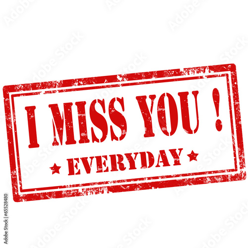 I miss You!-stamp