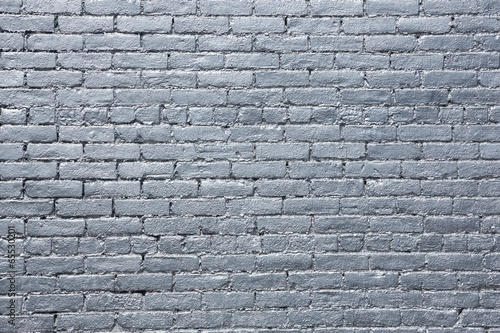 Photo Silver Painted Brick Wall
