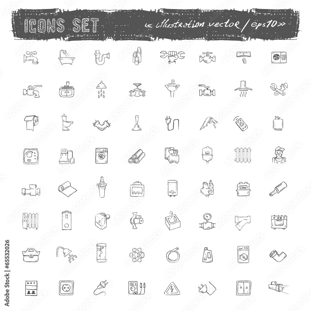 Icons set. Vector format