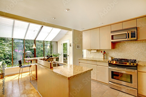 Wallpaper Mural Open floor plan. Kitchen and screened porch Torontodigital.ca