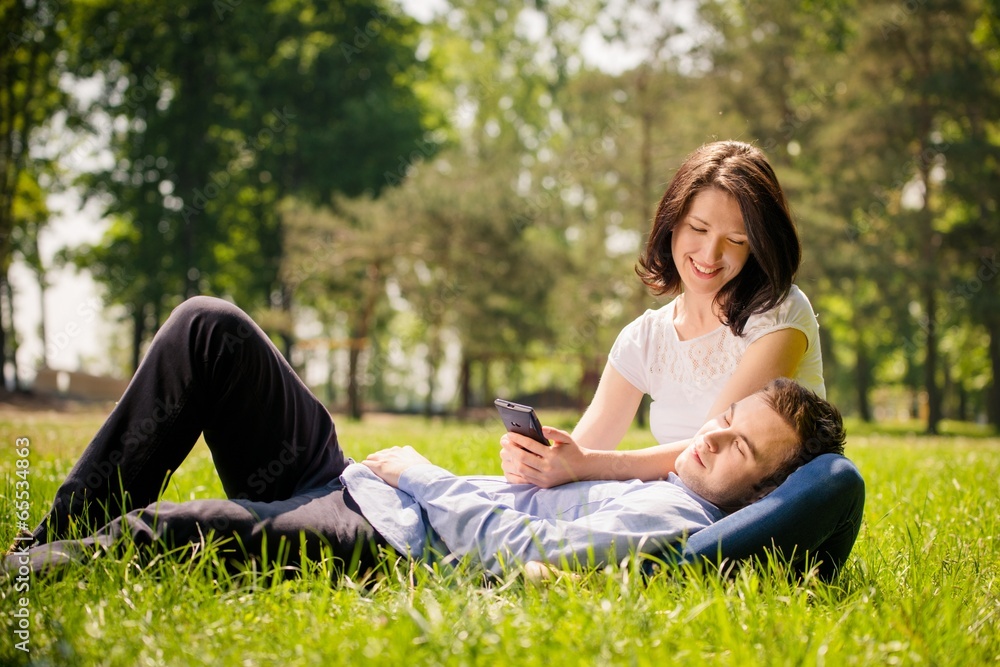 Young couple - modern lifestyle Young couple - modern lifestyle