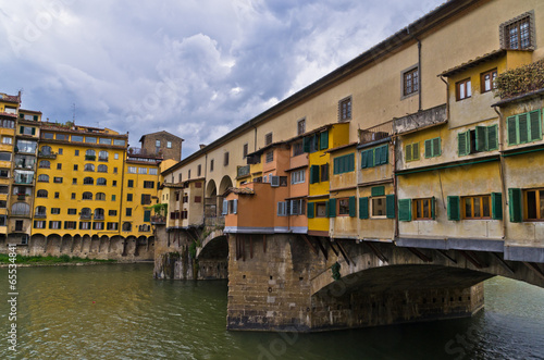 Detail of Ponte Vecchio bridge at downtown of Florence, Tuscany © banepetkovic