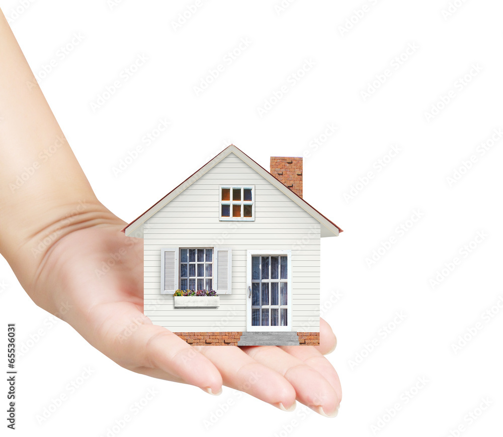 holding house representing home ownership holding house representing home ownership