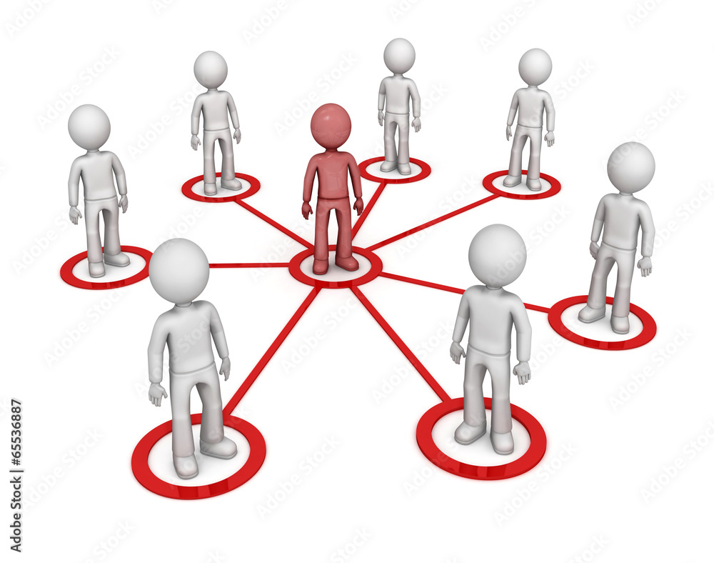 Partner network. 3d image isolated on white background Partner network. 3d image isolated on white background