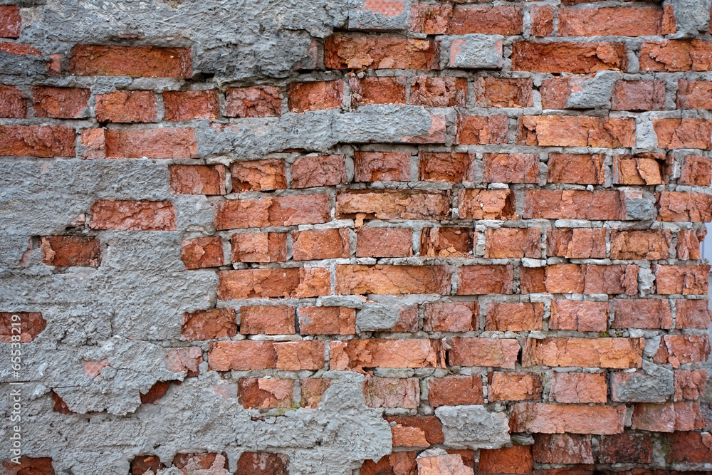 Naklejka premium red brick wall