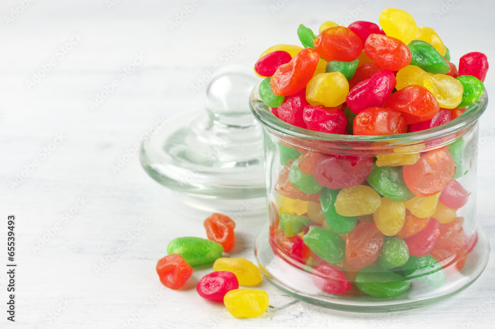 Colorful candied fruits Colorful candied fruits
