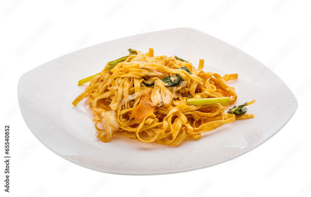 Fried noodles with vegetables Fried noodles with vegetables