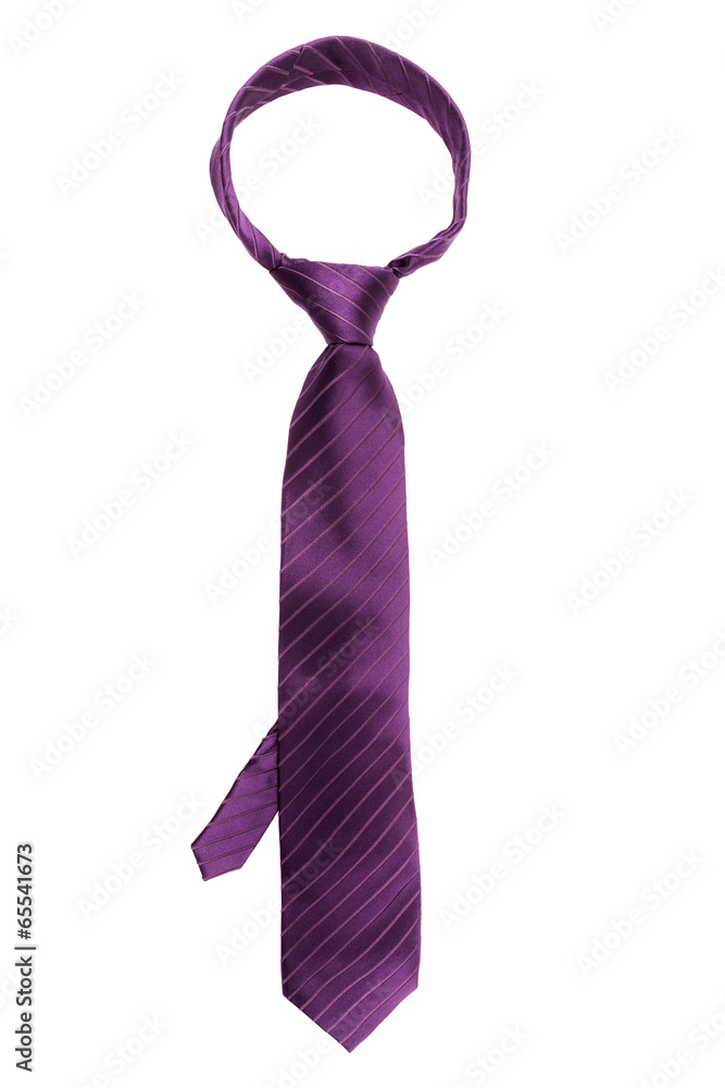 Stylish men's tie. Maroon on a white background. Stylish men's tie. Maroon on a white background.