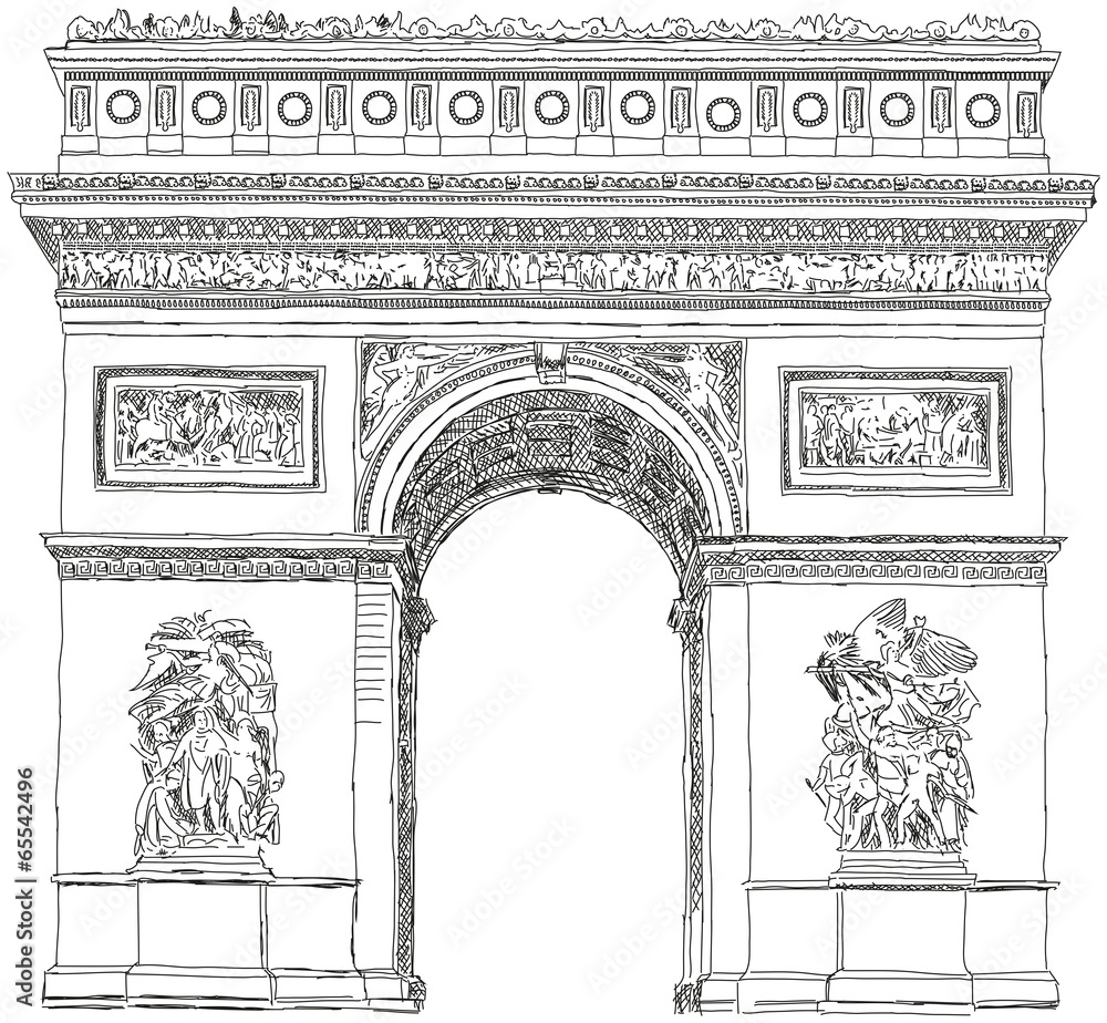 Fototapeta premium Triumphbogen Arc de Triomphe Paris