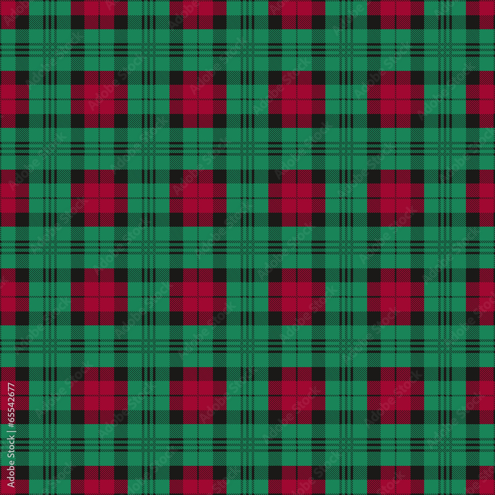 Obraz premium Seamless checkered texture green and red