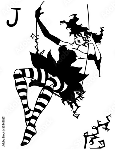 joker girl card