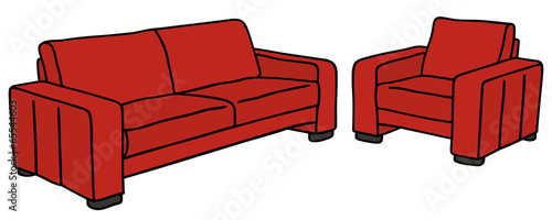 sofa and armchair