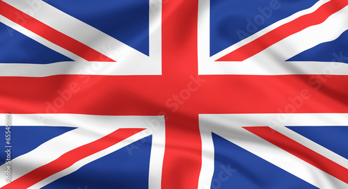 Flag of The United Kingdom. Union jack or Union flag.