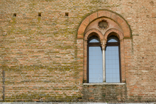 ancient castle window, Italy