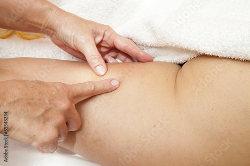 Anti cellulite massage with Ventuza vacuum body puller