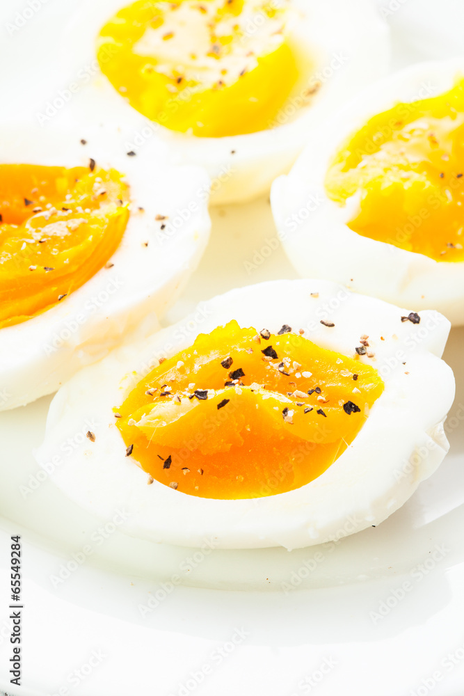 Fresh boiled eggs