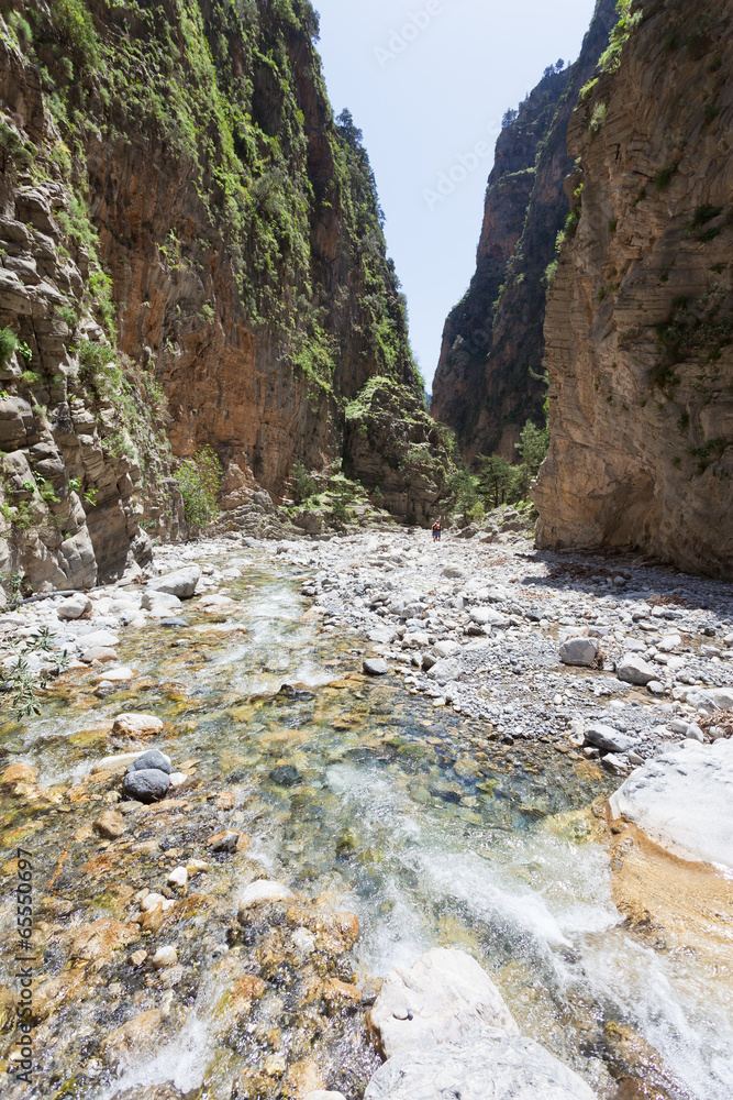 Kreta - Griechenland - Flusslauf durch die Samaria-Schlucht
