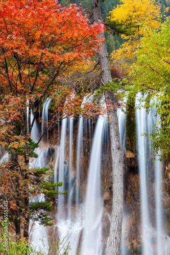 Waterfall in Jiuzhaigou Valley national Park