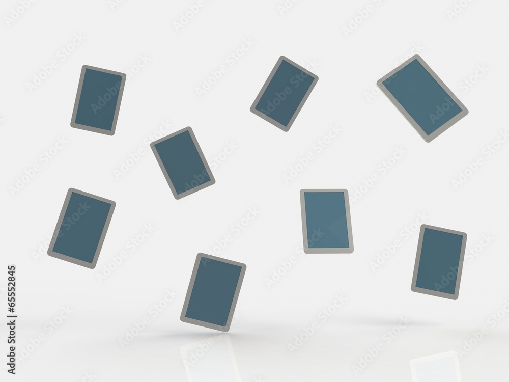 Tablet computer (pc) on white background Tablet computer (pc) on white background