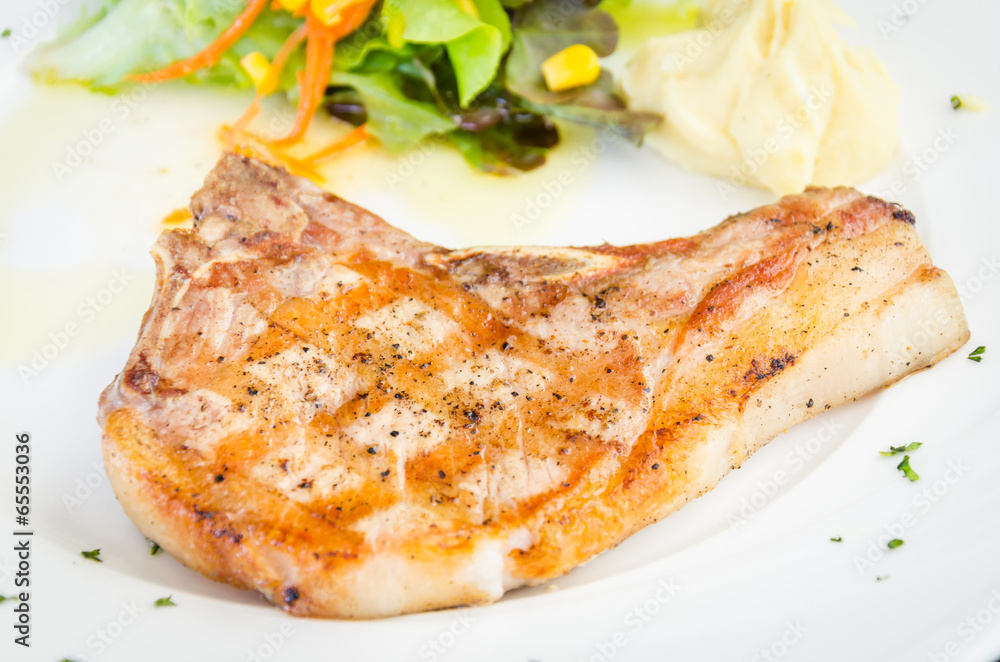 Pork chops steak Pork chops steak