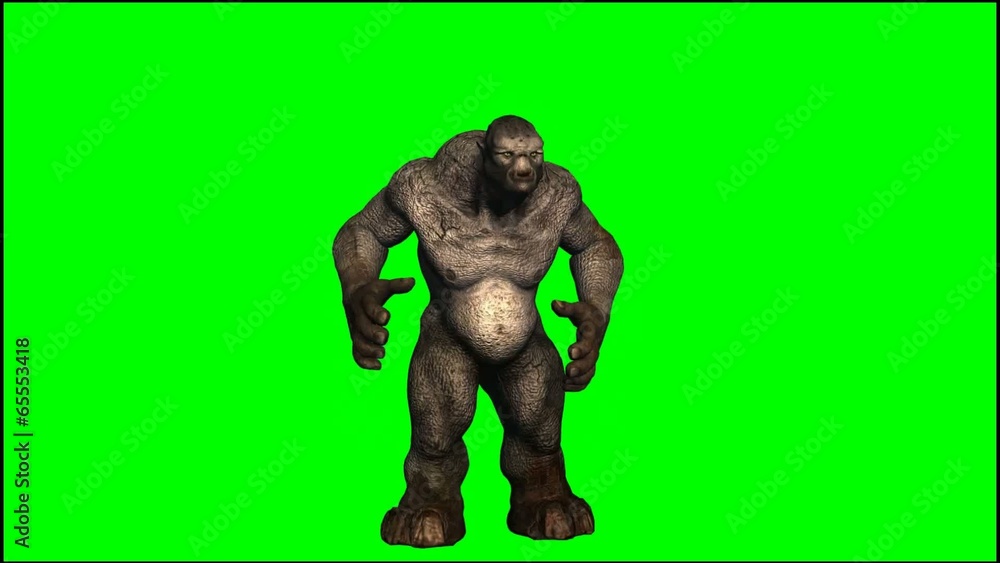 Trolls Mythical Fantasy Creature denies - green screen Trolls Mythical Fantasy Creature denies - green screen