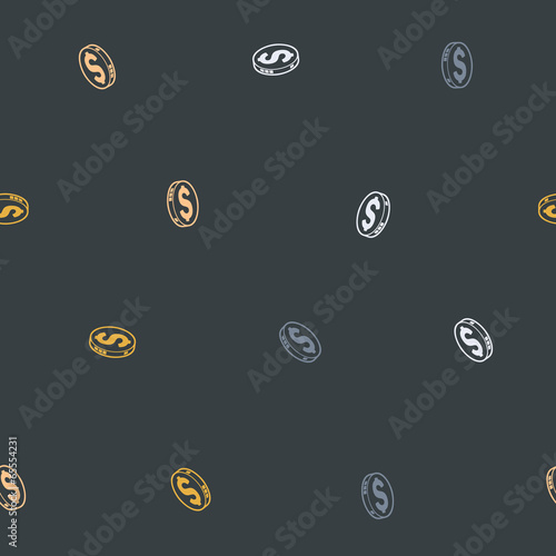 seamless background: money